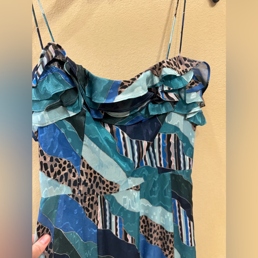 Hutch brand polyester/silk maxi dress
